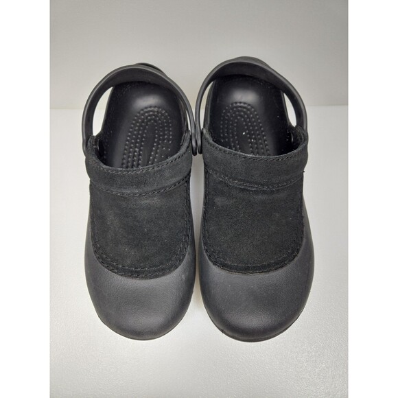 Crocs Troika Suede Tops Closed Heel Slip On Clogs Comfort Shoe Women's Size 7 - Picture 3 of 10